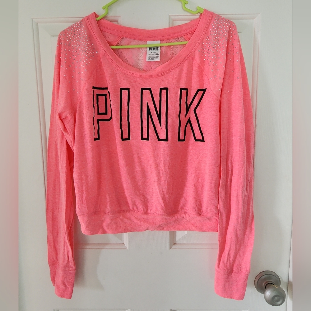 Victoria Secret Pink Embellished Shirt